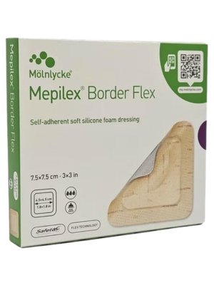 Mölnlycke® Mepilex® Border Flex Foam Dressing 7.5cm x 7.5cm Box/10