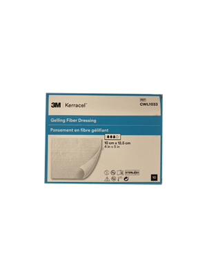 3M™ Kerracel™ Gelling Fiber Dressing 10cm x 12.5cm – Box/10