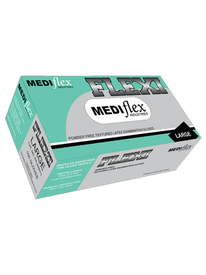 Gloves Ltx P/Free Mediflex Flexi Lrg 100