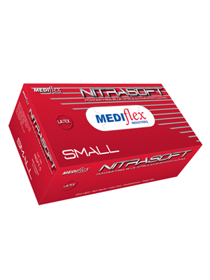 Glove Nitrile Mediflex Nitrasft Sml 200s