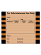 Subcutaneous IV Label Black on Brown 60x50mm Small - Roll/500