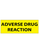 Adverse Drug Reaction Label Black Fluoro Yellow 89x23mm - Box/800