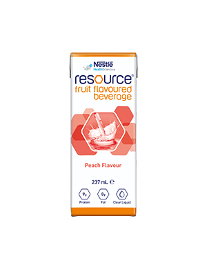 RESOURCE Nutritional Beverage Fruit Flavoured Peach 237mL - Ctn/24