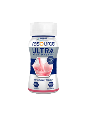 RESOURCE® Ultra High Protein Strawberry Beverage, 125mL - Ctn/24