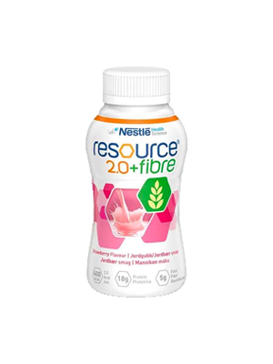 RESOURCE® 2.0 + Fibre Drink Strawberry 200mL - Ctn/24