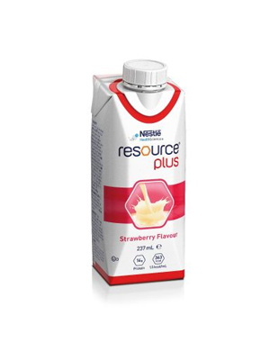 RESOURCE® Plus Nutritional Drink,Strawberry 237mL- Ctn/24