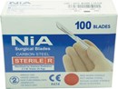 NiA SURGICAL BLADES SIZE 15 - Box/100