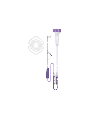 Flocare® EnFit™ Infinity bottle Set Y-Port & Drip chamber, Ctn/30