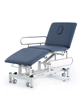 Three Section Medical Treatment Couch Navy Blue, Supports 250 kg