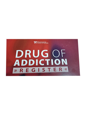 Book Register Drug of Addition VIC