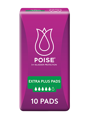 Extra Plus Pads Poise High Absorbency