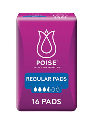 Regular Pads Poise Moderate Absorbency