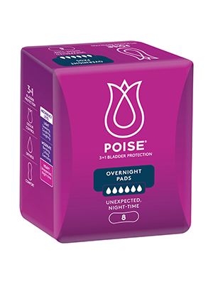 Overnight Pads Poise High Absorbency