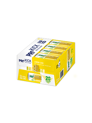 ProKick Lemon Lime Flavoured 20g Protein Drink, 150ml - Ctn/12