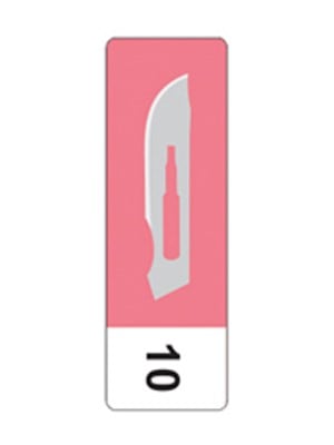 inhealth™ Carbon Steel Scalpel Blade #10 - Box/100