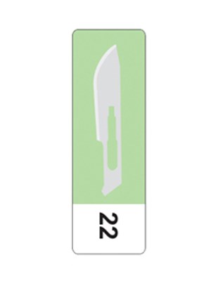 inhealth™ Carbon Steel Scalpel Blade #22 - Box/100