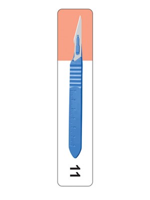 inhealth™ Disposable Scalpel Blade & Handle, #11 - Box/10