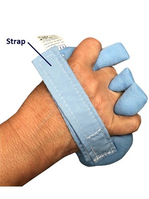 HAND CONTRACTION FULL-PADDED W/ STRAP - Pair/2