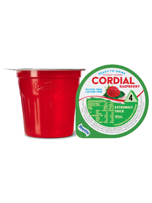 PreciseĀ® Ready-To-Drink Raspberry Cordial Level 4 185mL - Ctn/12