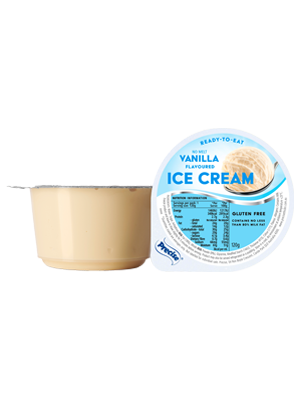 PreciseĀ® No Melt Vanilla Flavoured Ice Cream 120g - Ctn/24