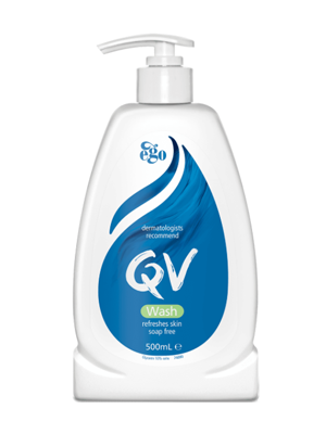 QV Body Wash Soap-Free Cleanser Pump Bottle 500mL