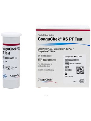 COAGUCHEK XS PT Test Strips - Box/2x24