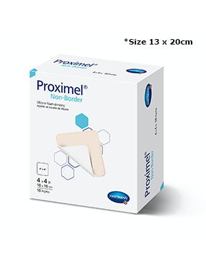 Proximel® Silicone Foam Dressings, Non-Border 13 x 20cm – Box/5