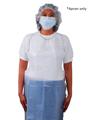 OWEAR® Disposable Protective Aprons, White 81x122cm - Box/100