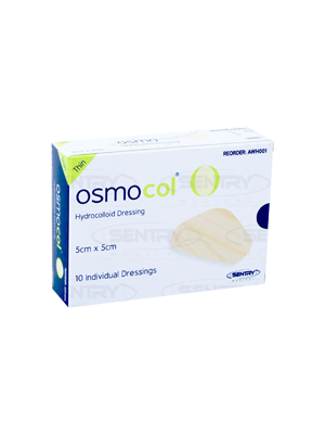 Osmocol® Hydrocolloid Dressing, 5cm x 10cm – Box/10