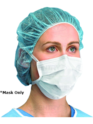 PRIMED Level 3 Surgical Soft Mask, Tieback 4 Ply, White - Box/50