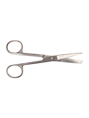 Medical Sharp Blunt Stainless Steel Scissors, First Aid, 12.5cm