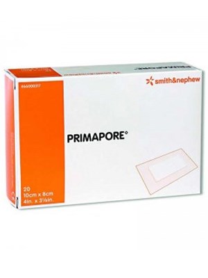 Primapore Adhesive Island Wound Dressing, 10cm x 8cm – Box/20