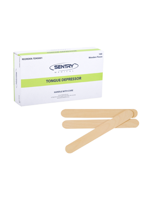 Tongue Depressor Wooden Sentry Non-Sterile 150mm x 18mm