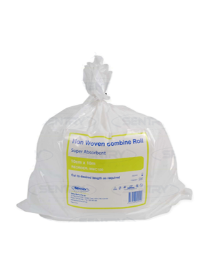 Non- Woven Combine Dressing, Highly Absorbent 10cm x 10m - Roll