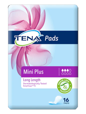 TENA® Pads Mini Plus Long Lilac Level 3 Absorbency - Ctn/6