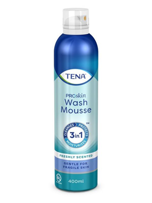 TENA® ProSkin Wash Mousse Freshly Scented 400mL - Ctn/15