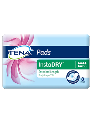 TENA Pads InstaDry™ Standard Length - Ctn/6