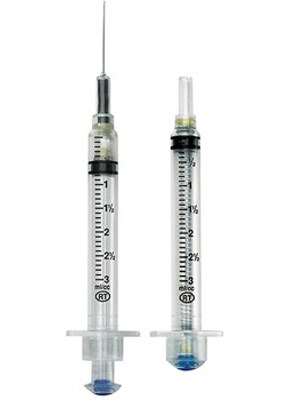 3ML VANISHPOINT SYRINGE 25GX25mm - Box/100