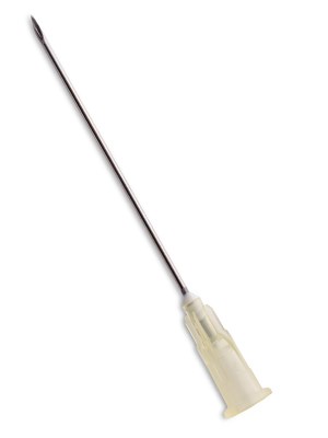 Terumo AGANI Hypodermic Needles 19G x 38mm (Beige) - Box/100