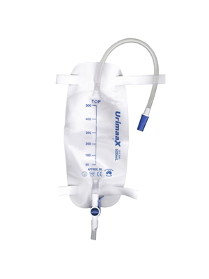 Urimaax Drainage Bag Leg Sterile 500ml 30cm Tubing - Each