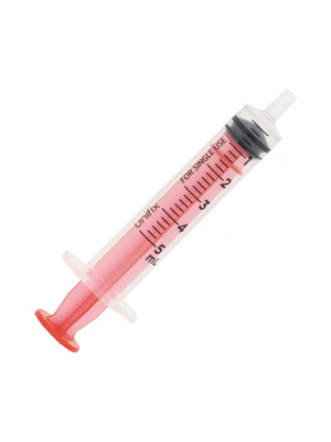 Syringe Luer Slip with Red Plunger Unifix 5ml 