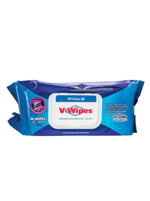 Instrument Grade Disinfectant Wipes Whiteley V-Wipes Flat Pack/80