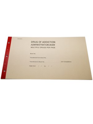 Drug of Addiction Administration Book Multiple Drugs BOO561