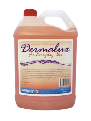 Dermalux Everyday Hand and Body Wash, Peach & Apricot Scent, 5L