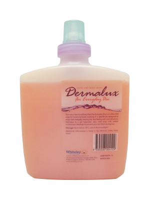 Dermalux Everyday Mild Hand and Body Wash, Peach & Apricot 1L