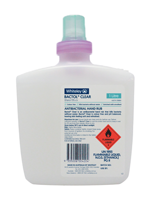 Bactol® Clear Antibacterial Hand Rub 1L Pod - Ctn/6