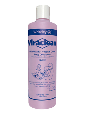 Viraclean Hospital Grade Disinfectant 500mL Squeeze Bottle