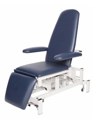 Podiatry Multi-Purpose Chair 250 kg Navy Blue - Each