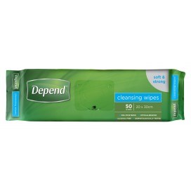 Depend Wipes 50 x 14