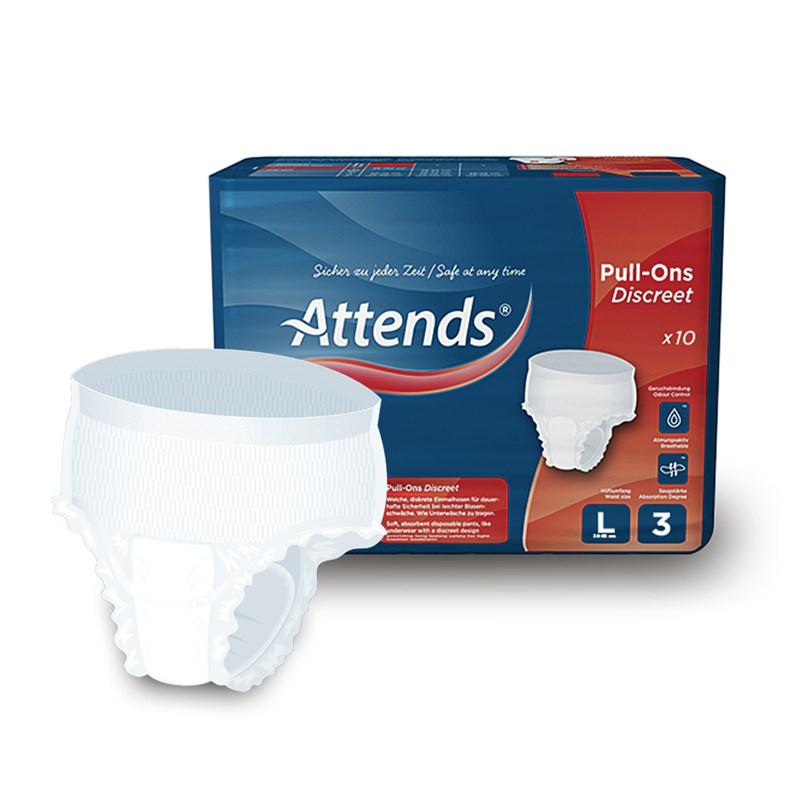 Attends Pull-Ons Discreet 3 Large - Pkt/10 